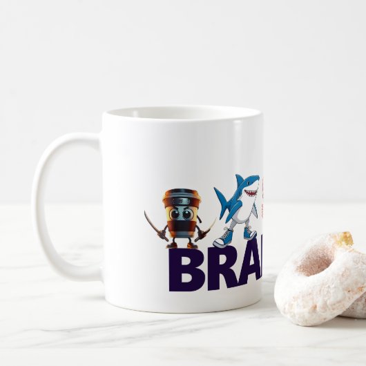 Tasse Brainrot Koffiemok (Met donut)