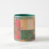Tasse Christmas Collage Junk Journal Var01 Mok (Midden)