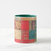 Tasse Christmas Collage Junk Journal Var02 Mok (Midden)