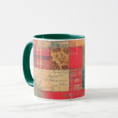 Tasse Christmas Collage Junk Journal Var02 Mok (Voorkant links)