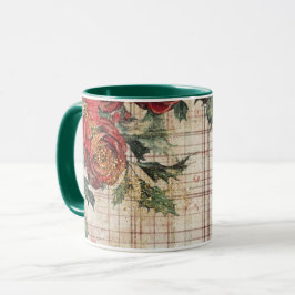 Tasse Christmas Collage Junk Journal Var07 Mok