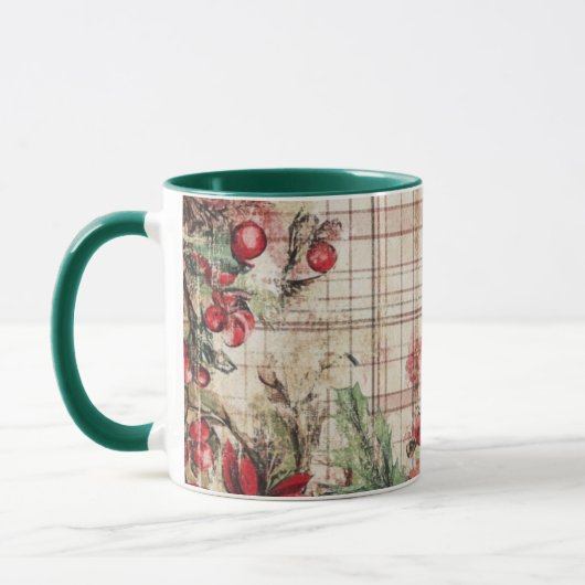 Tasse Christmas Collage Junk Journal Var08 Mok (Links)