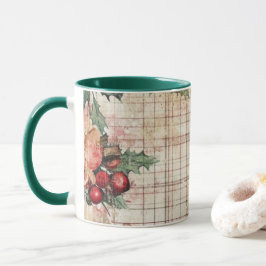 Tasse Christmas Collage Junk Journal Var09 Mok