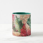 Tasse Christmas Collage Junk Journal Var11 Mok (Midden)