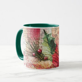 Tasse Christmas Collage Junk Journal Var11 Mok