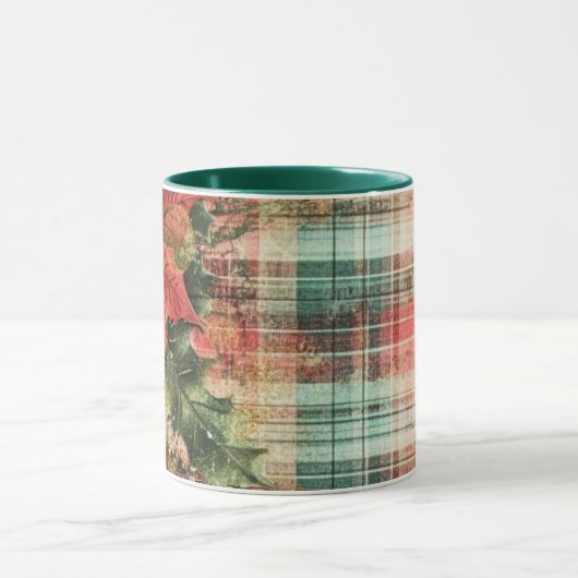 Tasse Christmas Collage Junk Journal Var13 Mok (Midden)