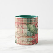 Tasse Christmas Collage Junk Journal Var14 Mok (Midden)