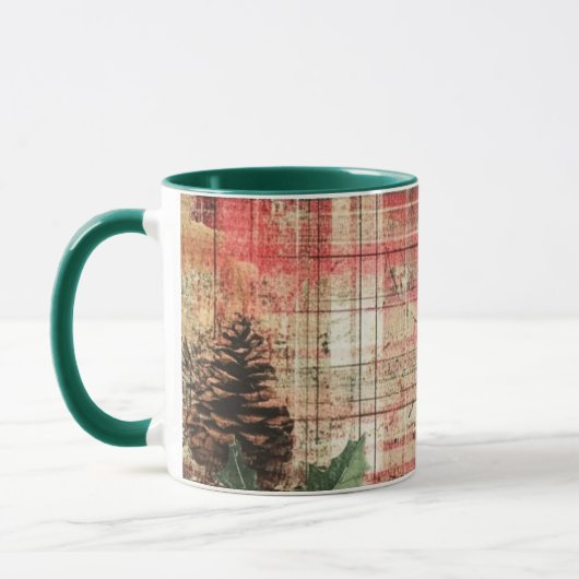 Tasse Christmas Collage Junk Journal Var14 Mok (Links)