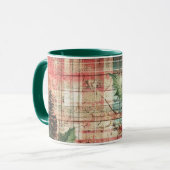 Tasse Christmas Collage Junk Journal Var14 Mok (Voorkant links)