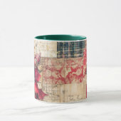 Tasse Christmas Collage Junk Journal Var16 Mok (Midden)