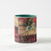 Tasse Christmas Collage Junk Journal Var19 Mok (Midden)