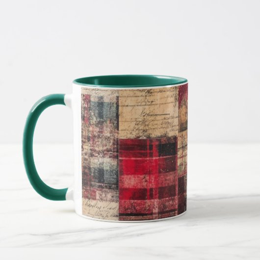 Tasse Christmas Collage Junk Journal Var19 Mok (Links)