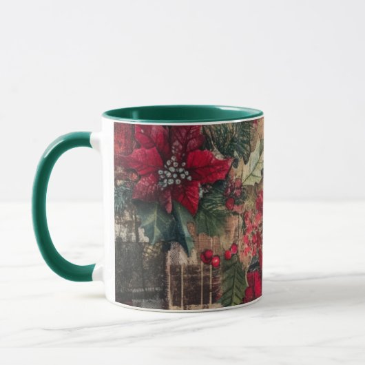 Tasse Christmas Collage Junk Journal Var21 Mok (Links)