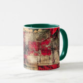 Tasse Christmas Collage Junk Journal Var22 Mok (Voorkant rechts)