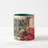 Tasse Christmas Collage Junk Journal Var23 Mok (Midden)