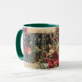 Tasse Christmas Collage Junk Journal Var23 Mok (Voorkant links)