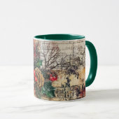 Tasse Christmas Collage Junk Journal Var24 Mok (Voorkant rechts)