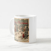 Tasse Coffee Mug, de Noël Vintage Koffiemok (Voorkant links)