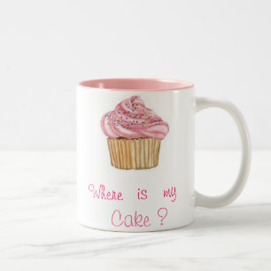 Tasse Cupcake Rose Tweekleurige Koffiemok