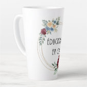 Tasse de café éducatrice en or latte mok (Linkerhoek)