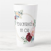 Tasse de café éducatrice en or latte mok (Voorkant)
