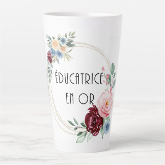 Tasse de café éducatrice en or latte mok