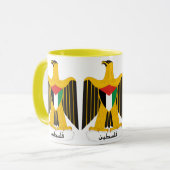 Tasse Embleem van Palestina Mok (Voorkant links)