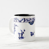 Tasse Faience Tweekleurige Koffiemok (Voorkant links)
