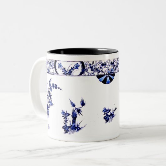 Tasse Faience Tweekleurige Koffiemok (Voorkant links)