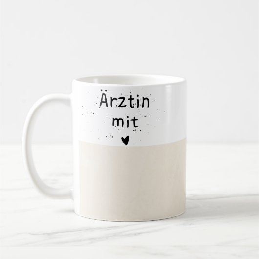 Tasse für Ärztinnen mit Herz Koffiemok (Links)