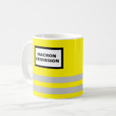 Tasse Gilet Jaune Macron Koffiemok (Voorkant links)