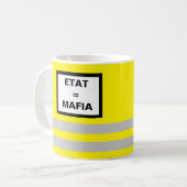Tasse Gilet Jaune Staat = Mafia Koffiemok (Voorkant links)