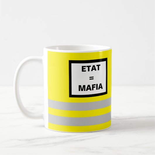 Tasse Gilet Jaune Staat = Mafia Koffiemok (Links)