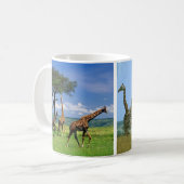 Tasse Giraffen Herde Koffiemok (Voorkant links)