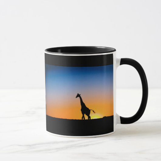 Tasse Giraffen Sonnenuntergang Mok (Rechts)