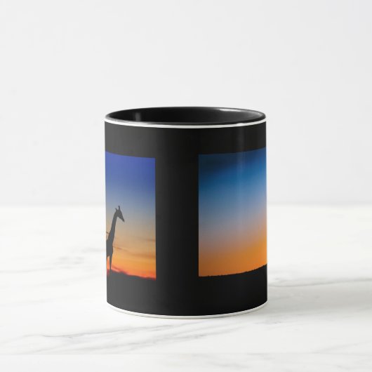 Tasse Giraffen Sonnenuntergang Mok (Midden)