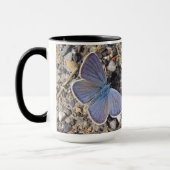 Tasse grosser blauer Schmetterling Mok (Links)