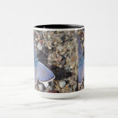 Tasse grosser blauer Schmetterling Mok (Midden)