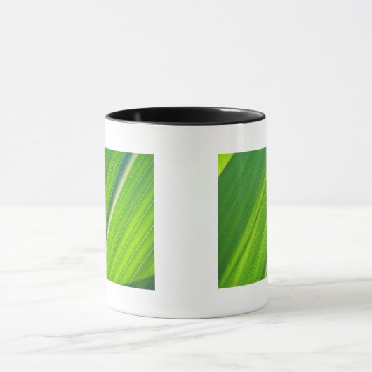 Tasse hellgrünes Maisblattdesign Mok (Midden)