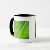 Tasse hellgrünes Maisblattdesign Mok (Voorkant links)