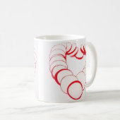 Tasse Herz aus Radieschenscheiben Koffiemok (Voorkant rechts)