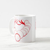 Tasse Herz aus Radieschenscheiben Koffiemok (Voorkant links)