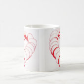 Tasse Herz aus Radieschenscheiben Koffiemok (Center)