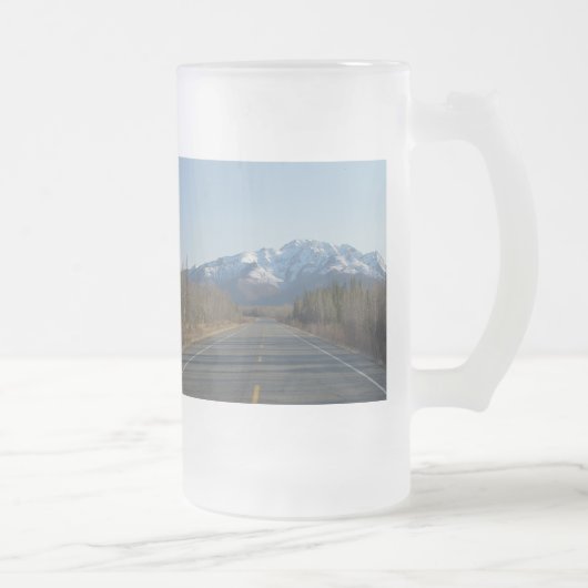 Tasse Highway in Alaska Matglas Bierpul (Rechts)