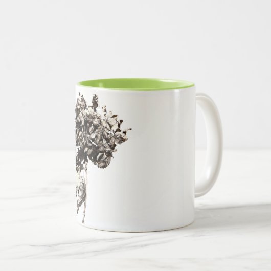 Tasse Hortensia Tweekleurige Koffiemok (Voorkant rechts)