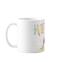 Tasse im Yoga-Aquarell-Design