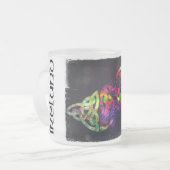 Tasse, keltischer Knoten, Irland, bunt Matglas Koffiemok (Voorkant links)