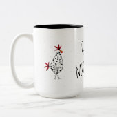 Tasse kippen good morning tweekleurige koffiemok (Links)