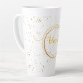 Tasse latte Dorée/Citation De Café Blessed Latte Mok (Linkerhoek)