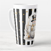 Tasse Latte Groß Snowman and Stripes Var01 Latte Mok (Linkerhoek)